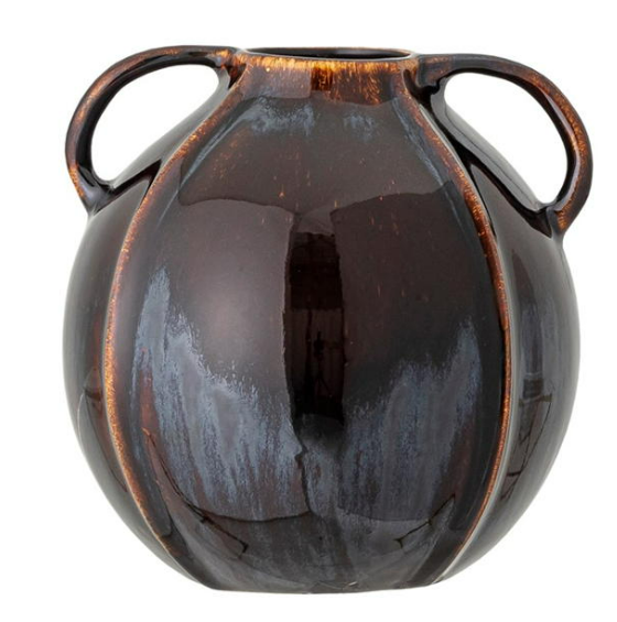 Inela Stoneware Vase Brown One Size