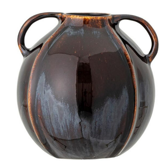 Inela Stoneware Vase Brown One Size