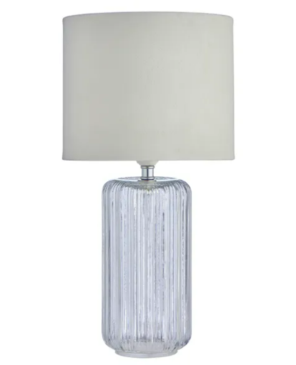 Christine Ribbed Glass Table Lamp