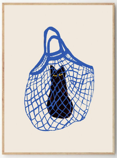 CHLOE PURPERO JOHNSON The Cat’s In The Bag, 30x40cm