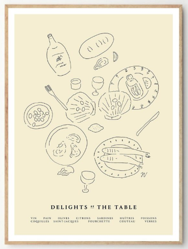 ISABELLE VANDEPLASSCHE Delights at the Table, 70x100cm