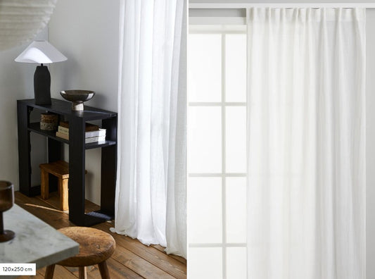 Multiway Linen-blend Curtains, 120X250