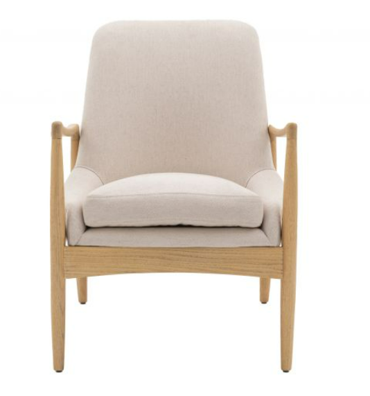 Carrera Armchair Natural Linen, 68.5x72x82cm