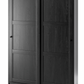 RAKKESTAD Wardrobe with sliding doors, black-brown, 117x176 cm