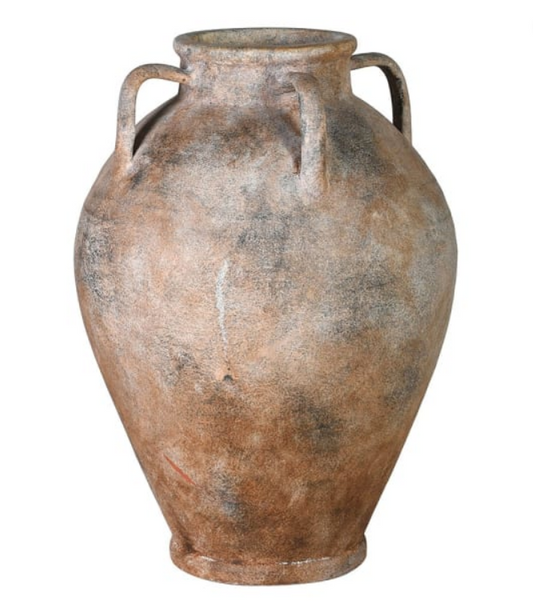 Mottle Effect 4 Handle Vase