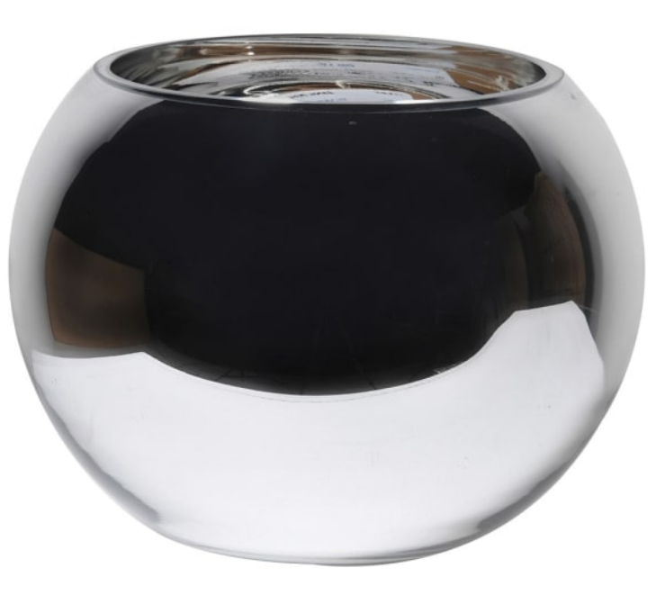 Silver Bulbous Bowl