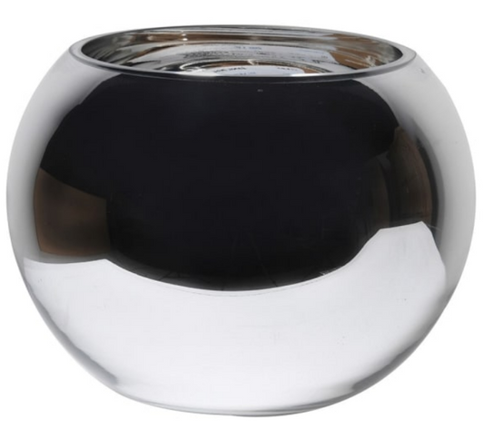 Silver Bulbous Bowl