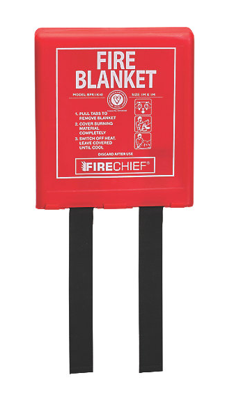 Firechief Fire Blanket with Rigid Case 1m x 1m