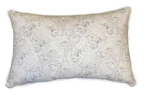 Ditsy Nat Floral With Stripe Reverse, 30x45