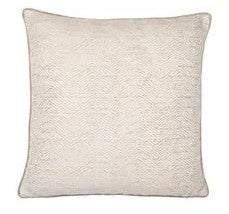 Malini Large Ripple Natural Cushion 50 x 50