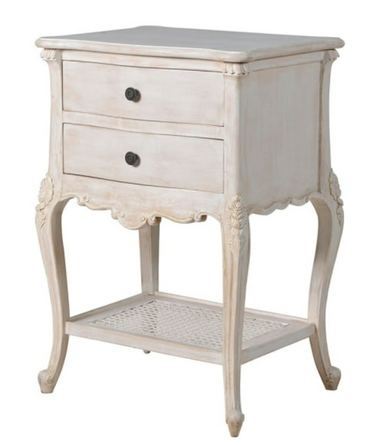 Honfleur 2 Drawer Bedside, 72x50x40cm