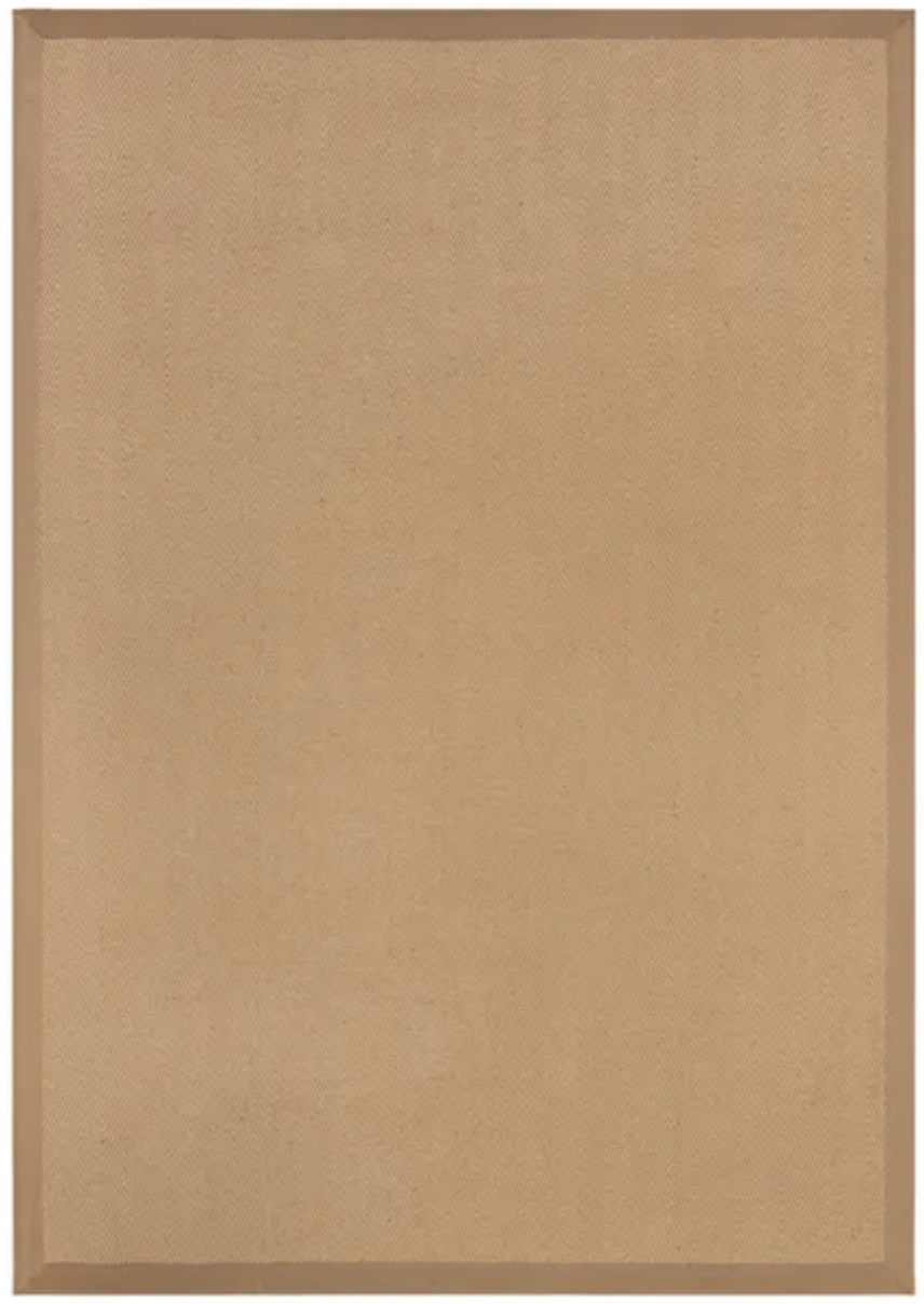 Herringbone Jute Border Rug - 200 x 290cm
