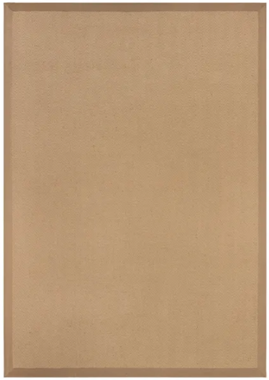 Herringbone Jute Border Rug - 200 x 290cm
