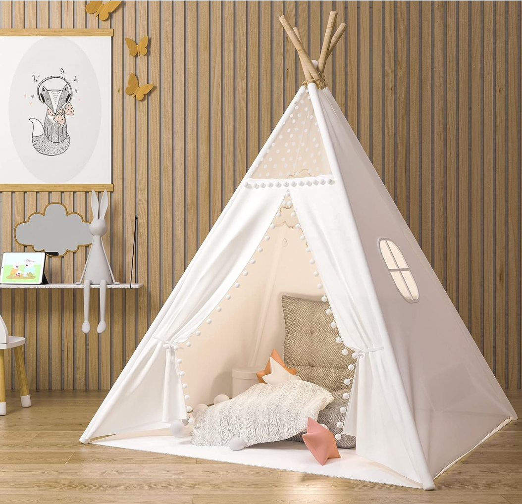 Teepee Kids Indoor Tent with Mat