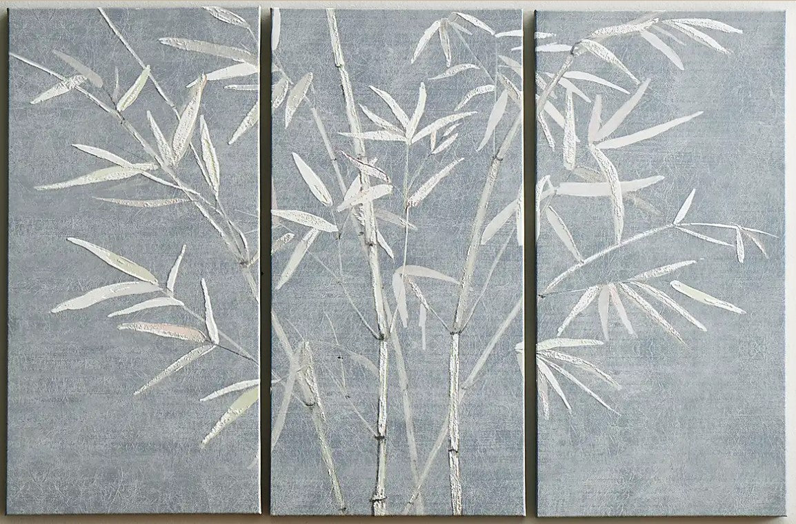 Global Set of 3 Bamboo Canvas 90cm x 60cm