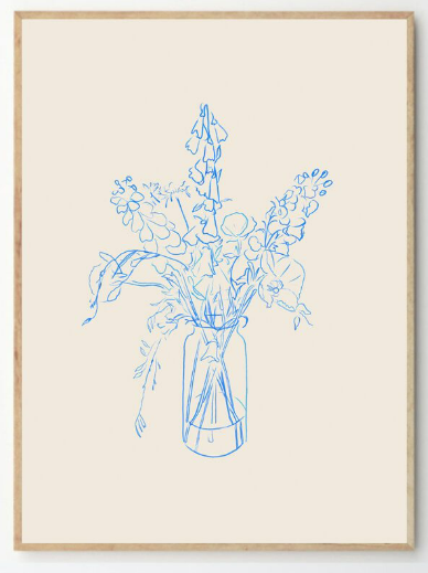 CHLOE PURPERO JOHNSON Flower Study, 50x70cm