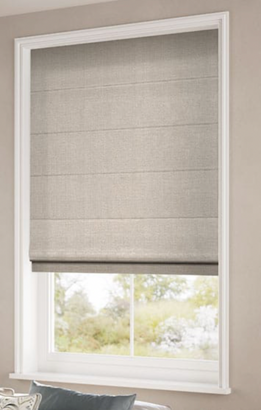 Harrow Warm Stone Roman Blind
