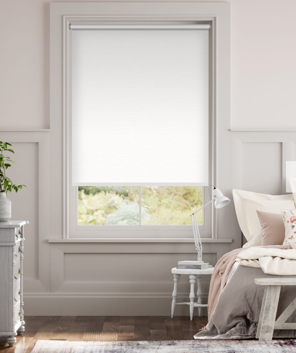 Turin Blackout Classic Ivory Roller Blind