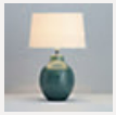 Ananke Embossed ceramic Green Table light