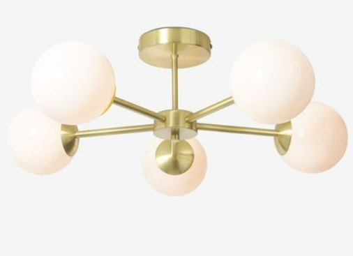 Globe Large Flush Pendant, 20.5x59.5x59.5cm