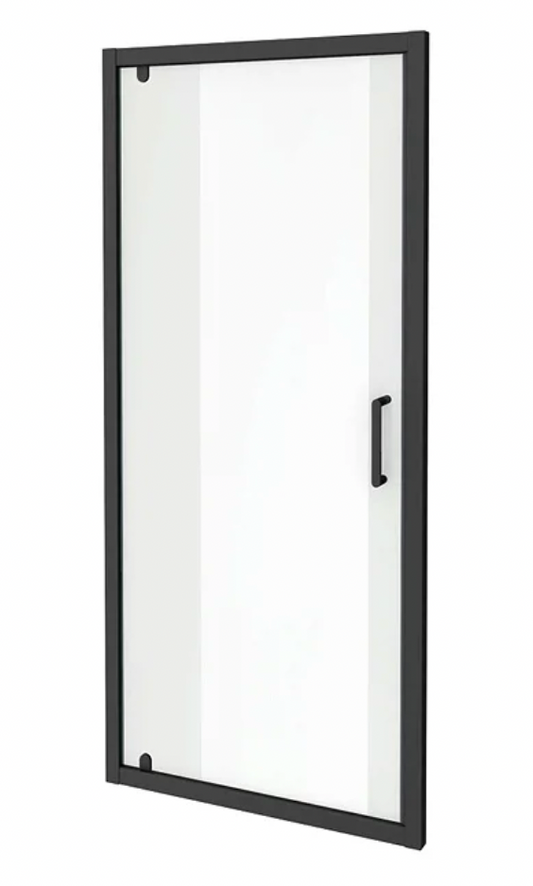 Toreno Matt Black 800 x 1850 Pivot Shower Door
