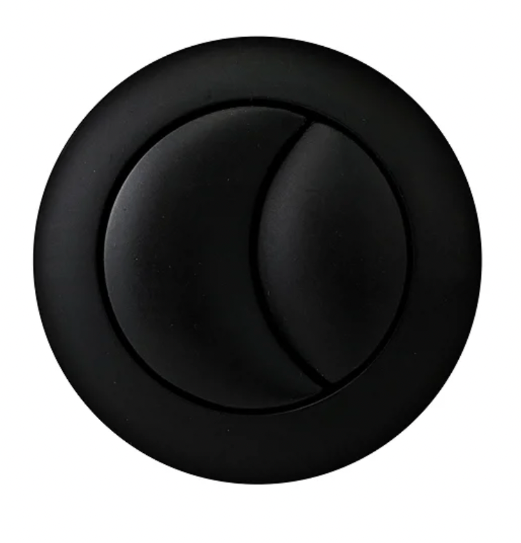 Arezzo Matt Black Cistern Flush Button - 38mm Hole