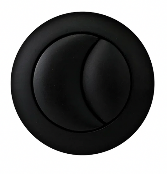 Arezzo Matt Black Cistern Flush Button - 38mm Hole