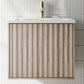Billy 600mm Wall Hung Vanity Unit with Fluted Drawer Front & Basin