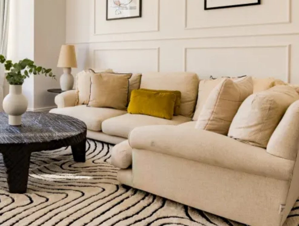Large Right Hand Slowcoach Corner Sofa, 192x257x82cm