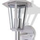 Outdoor Uplight Wall Lantern with Sensor Stainless Steel Security Light