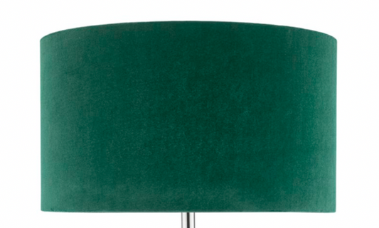 Akavia Green Velvet Drum Shade 35cm