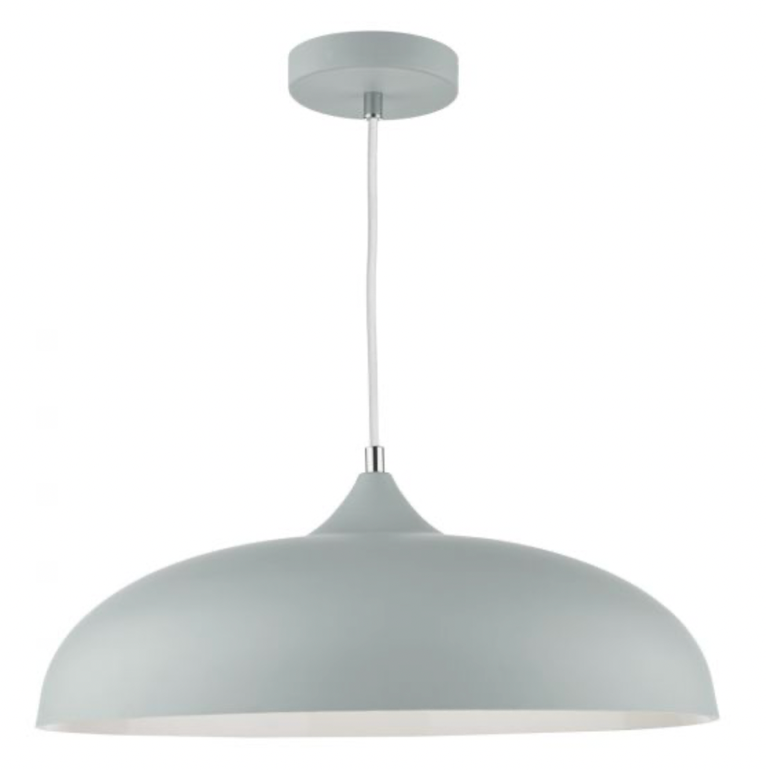 Kaelan 1 Light Pendant Soft Matt Grey, 116x45cm
