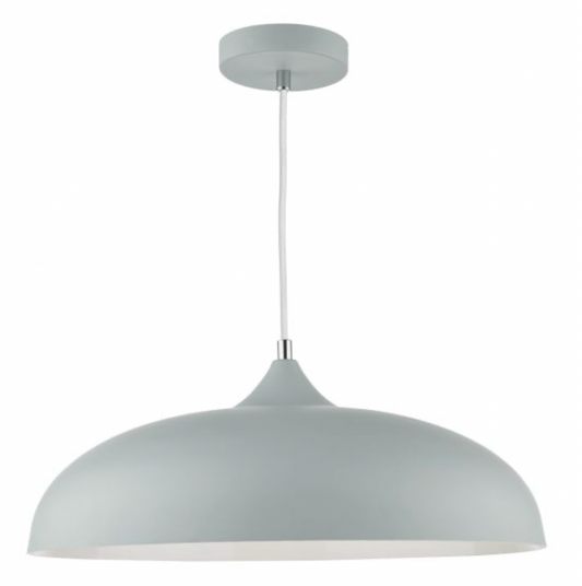 Kaelan 1 Light Pendant Soft Matt Grey, 116x45cm