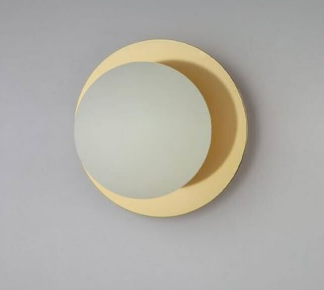 Brass Opal Disk Wall Light