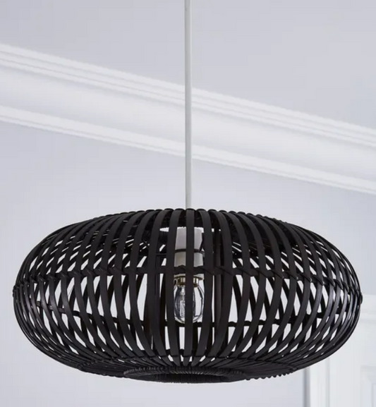 Abrielle Easy Fit Black Pendant, 40x18cm