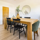 Solid Oak Dining Table, 100x200x78cm