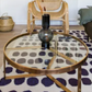Brushed Gold Coffee Table, 34x90cm