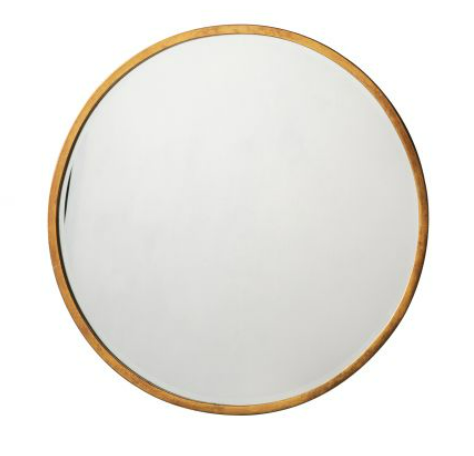 Higgins Round Mirror Antique Gold 600x600mm Antique Gold