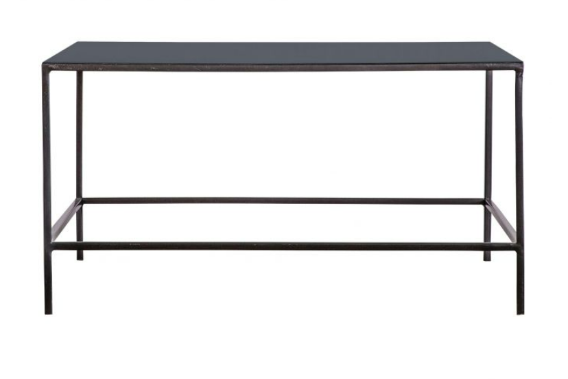 Mellieha Coffee Table Dark Grey 76x76x40cm Black / Dark Grey