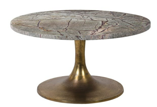 Green Forest Marble Coffee Table, 40x75cm
