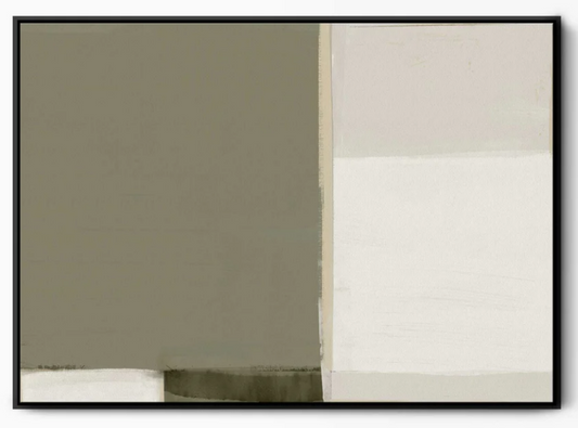 Down To Earth Framed Abstract Canvas Art 95x131cm (Extra Large)