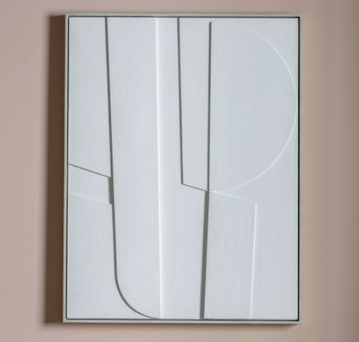 Pasaro Relief Framed Art Natural 82 x 62cm