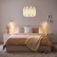 MOJNA Pendant lamp shade, textile/white, 47 cm