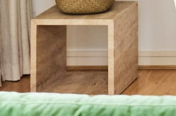 Italian Marble Side Table, 38x38x39cm
