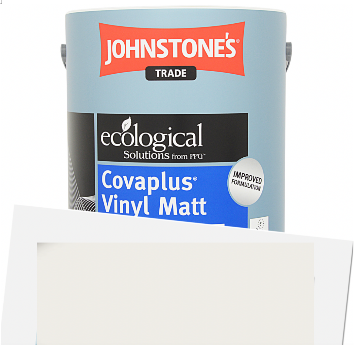 5L Johnstone’s Covaplus - Dulux Pure Brilliant White, Matt Quick Dry