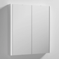 Vellamo Aspire 2 Door Gloss White Mirror Cabinet - 617mm x 650mm