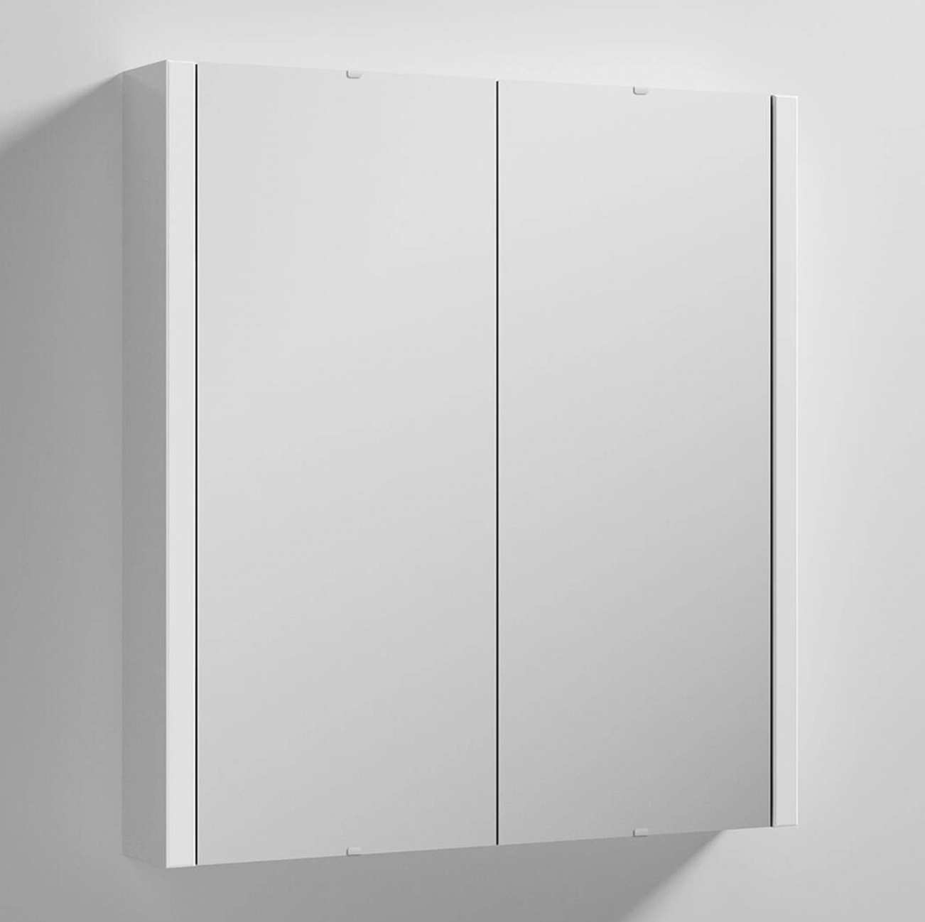 Vellamo Aspire 2 Door Gloss White Mirror Cabinet - 617mm x 650mm