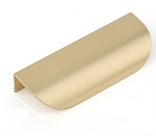 LUSTE Curved Solid Brass Door Pull