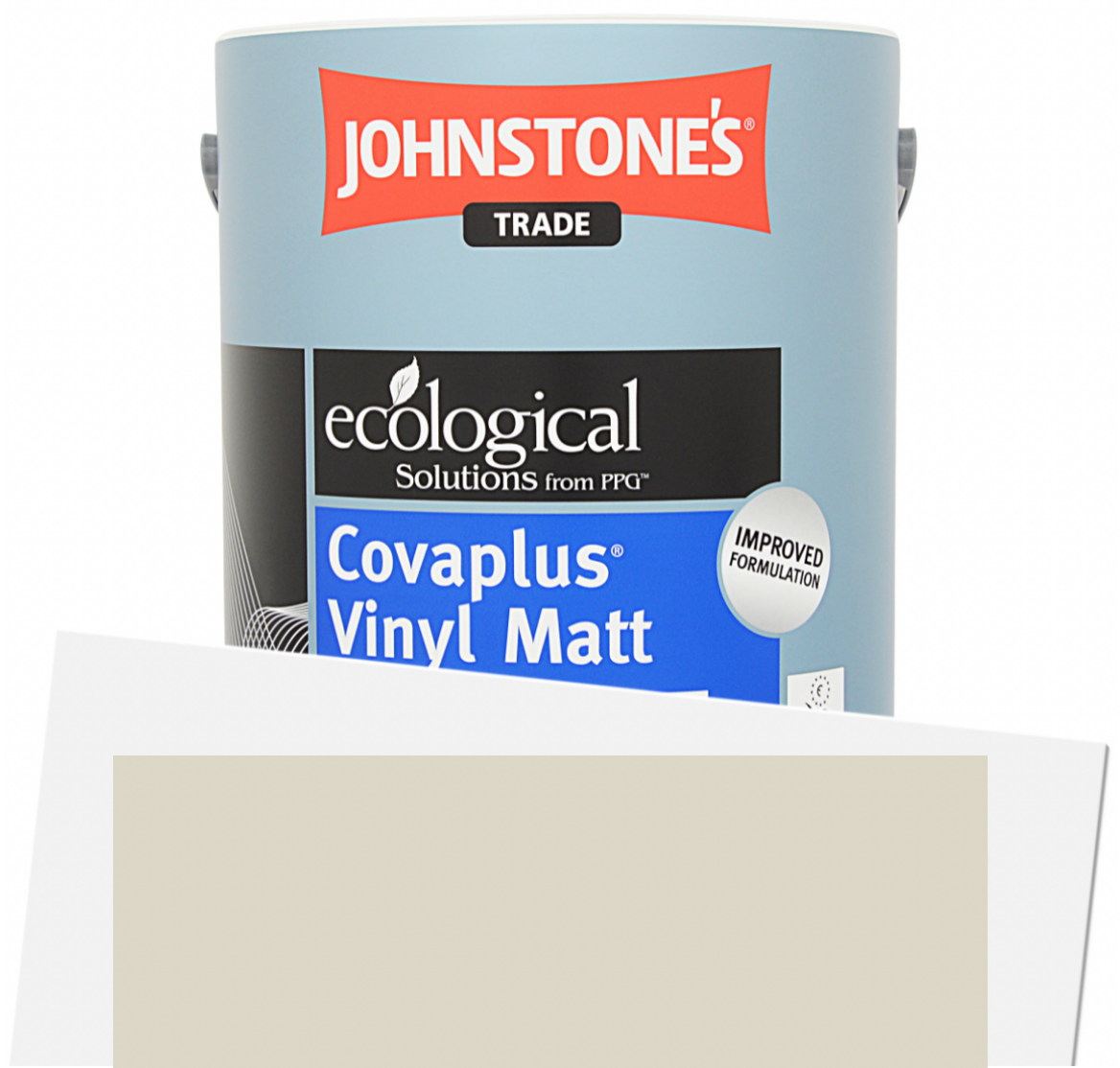 5L Johnstone’s Trade  Covaplus - F&B Shadow White 282, Estate Emulsion