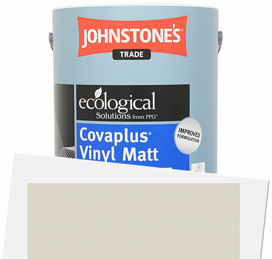 5L Johnstone’s Trade  Covaplus - F&B Shadow White 282, Estate Emulsion